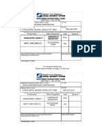 SSSForm Specimen Signature Card