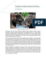 Menurunnya Populasi Gajah Riau