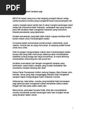 Amalkan Mengambil Sarapan Pagi Pdf