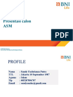 Presentasi Calon ASM: PT BNI Life Insurance Bancassurance Recruitment and Development Division