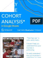 Really Simple Cohort Analysis : in Google Sheets