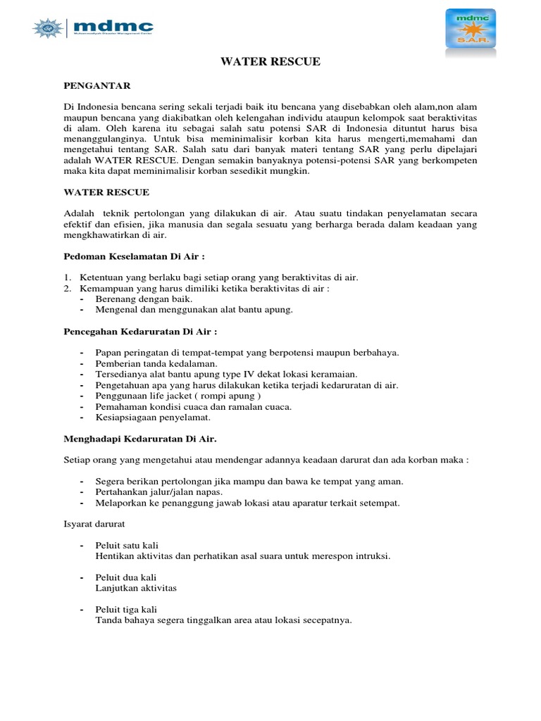 Water Rescue Edit Final | PDF | Griya & Taman