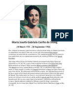 María Josefa Gabriela Cariño de Silang: (19 March 1731 - 20 September 1763)
