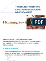 Faktor Intrinsik, Ekstrinsik Dan Eksplisit Terhadap Pertumbuhan Mikroorganisme