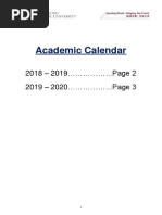 Polyu HK Academic Calendar