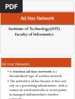 Ad Hoc Network: Institute of Technology (IOT) Faculty of Informatics