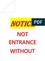 No Entrance