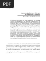 Antropologia, Cultura e Educação Na Formação de Professores