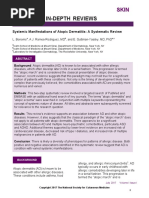 In-Depth Reviews: Systemic Manifestations of Atopic Dermatitis: A Systematic Review