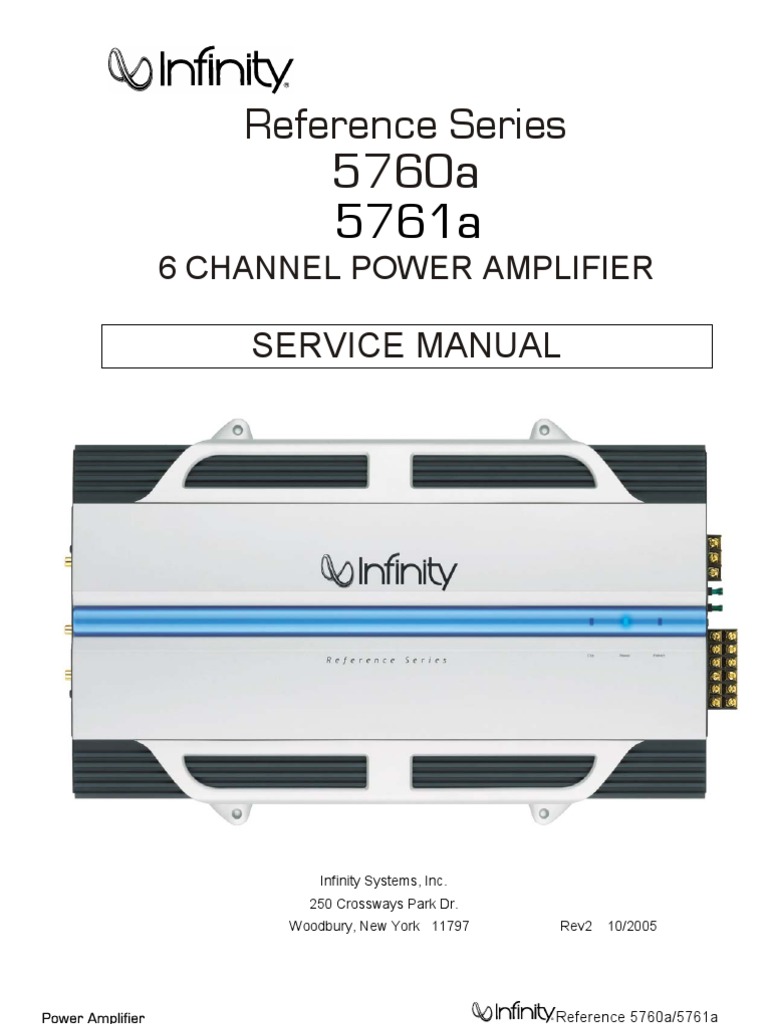 Infinity Reference 5760a/5761a Manual | PDF | Loudspeaker | Amplifier