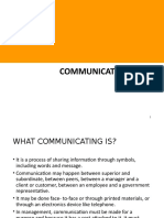 Theory of Comparative Advantage: Communicating