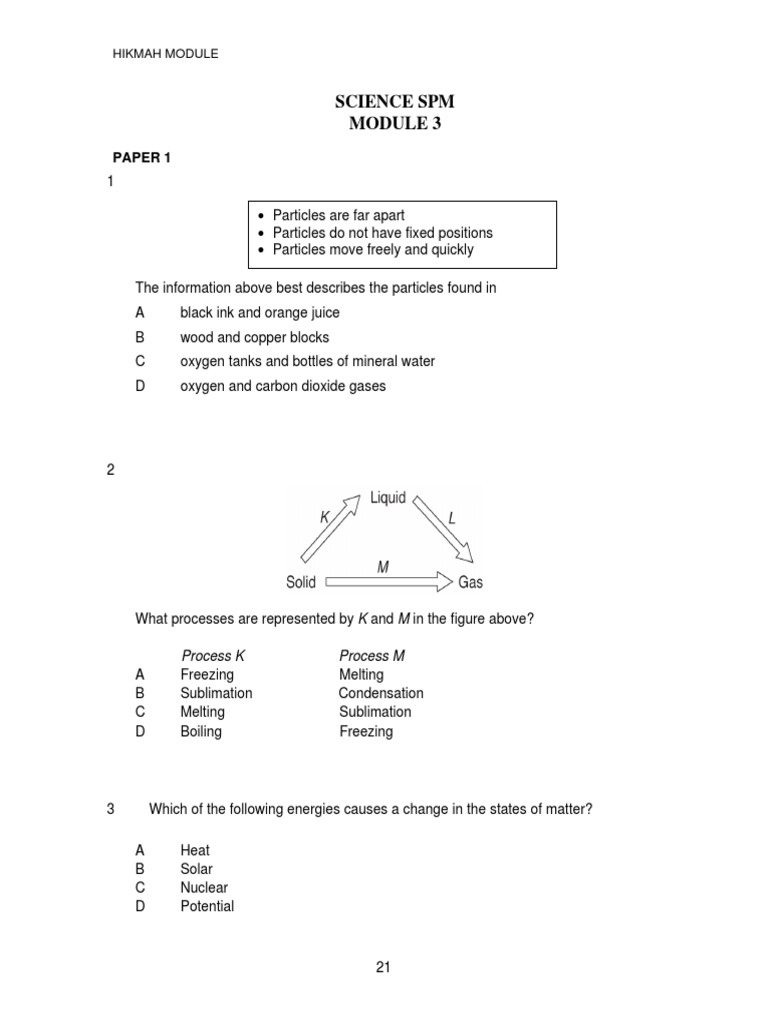 SPM Science Exam Prep Guide | PDF