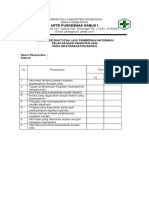 Bukti Evaluasi Pemberian Informasi