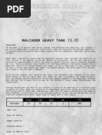 40K - Malcador Tank v1