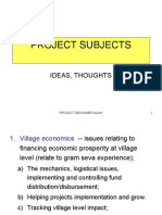 Project Subjects: Ideas, Thoughts