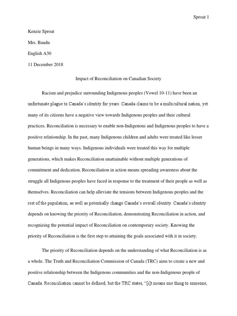 Sproat Research Paper Final | PDF | Indigenous Peoples | Canada