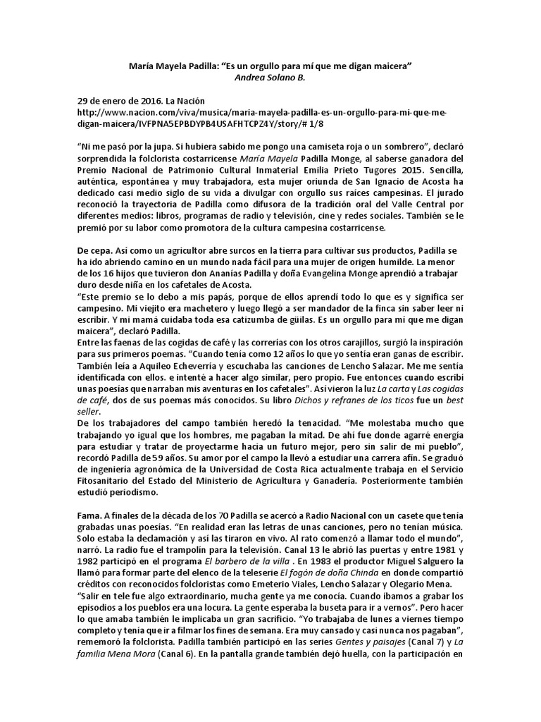 Solano - María Mayela Padilla | PDF | Costa Rica