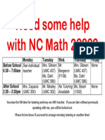 math 2 tutoring schedule spring19
