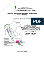 Diagnostico de Problemas y Conflictos en La Gestion Del Agua en La Cuenca CHIRA-PIURA PDF