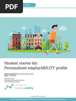 Developing EmployABILITY Report Sample Student