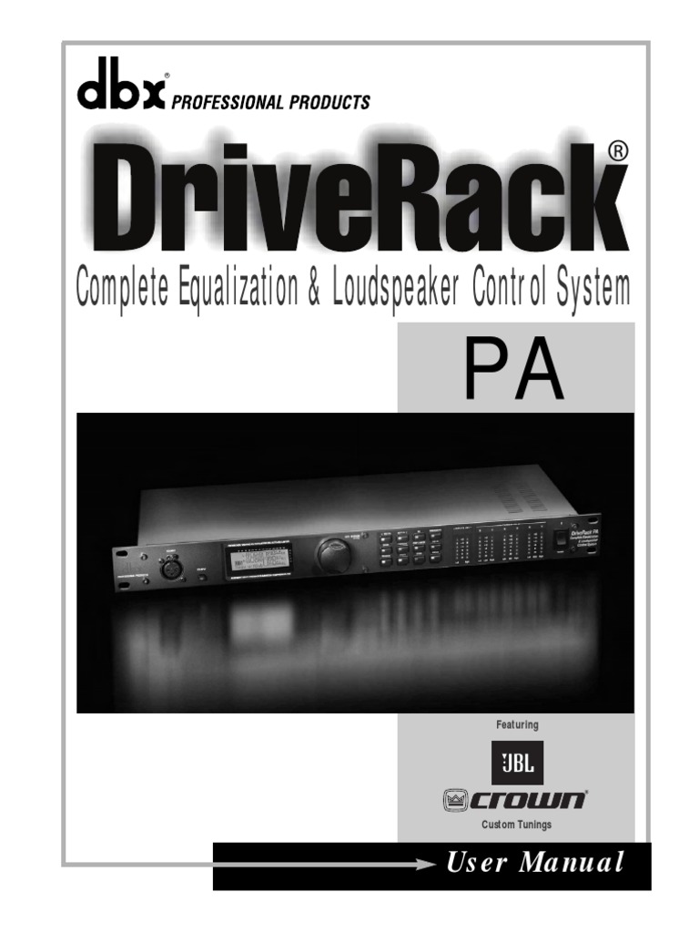 Complete Equalization & Loudspeaker Control System: User Manual | PDF ...