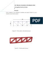 Dimensionamento de Treliça Utilizando o Programa STRAP Aluno Lucas 