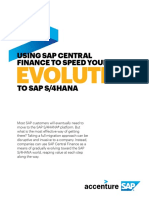 Accenture Using SAP Central Finance To Speed Your Evolution To Sap S4Hana
