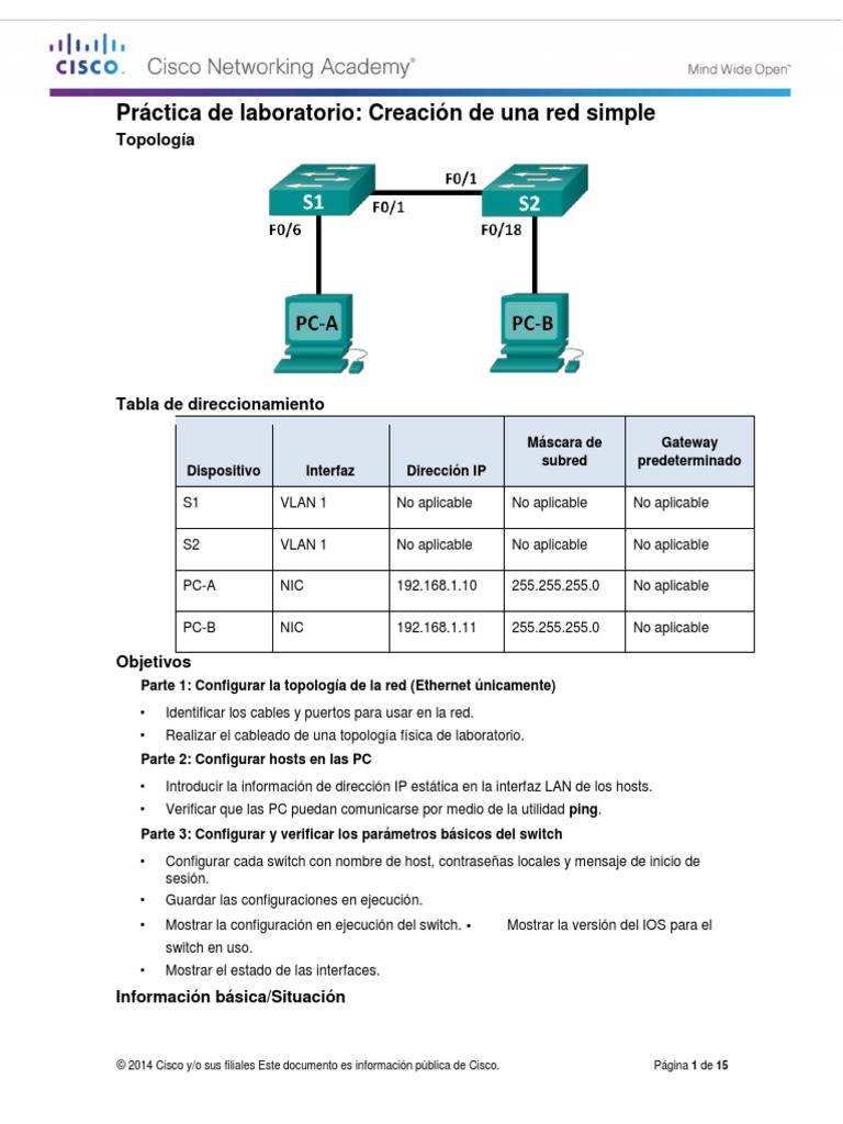 Practica 2 3 3 4 packet tracer descargar gratis pdf direcci n ip