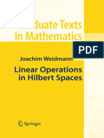 Linear Operators in Hilbert Space PDF