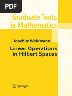 Linear Operators in Hilbert Space PDF