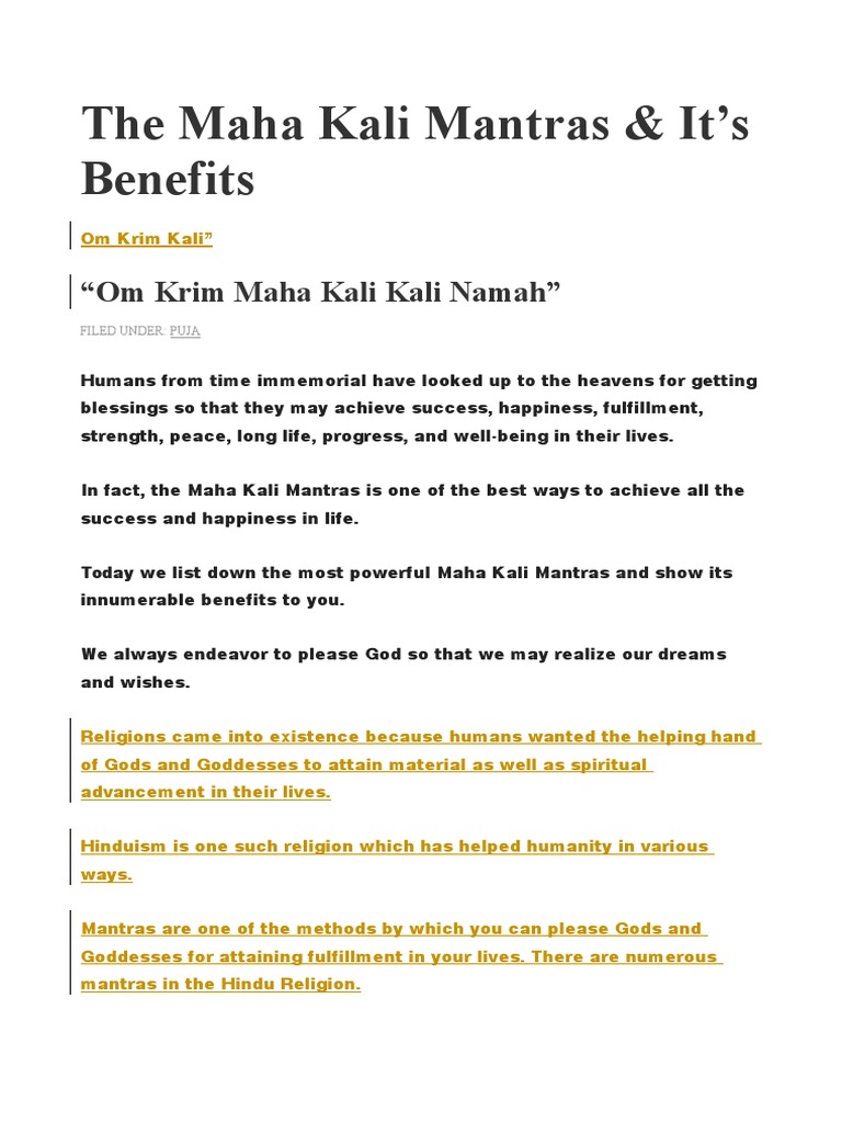 KALI | PDF | Kali | Devi