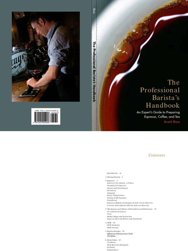 Rao Barista PDF | PDF | Alkalinity | Coffee