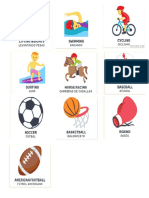 10 Deportes en Ingles