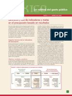 Indicadores y metas clave para presupuestos basados en resultados