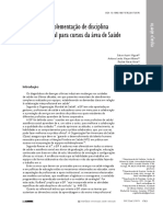 Trajetória e Implementação de Disciplina Interprofissional para Cursos Da Área de Saúde