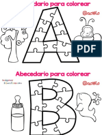 Abecedario para Colorear PDF