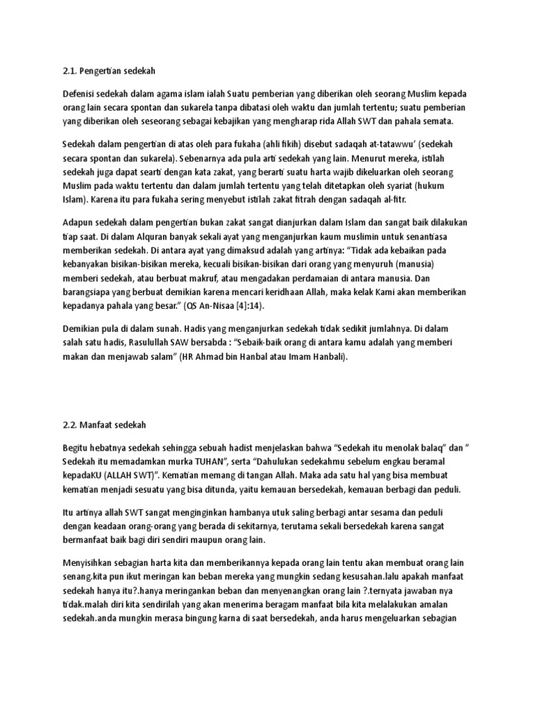 Bersedekah Pdf