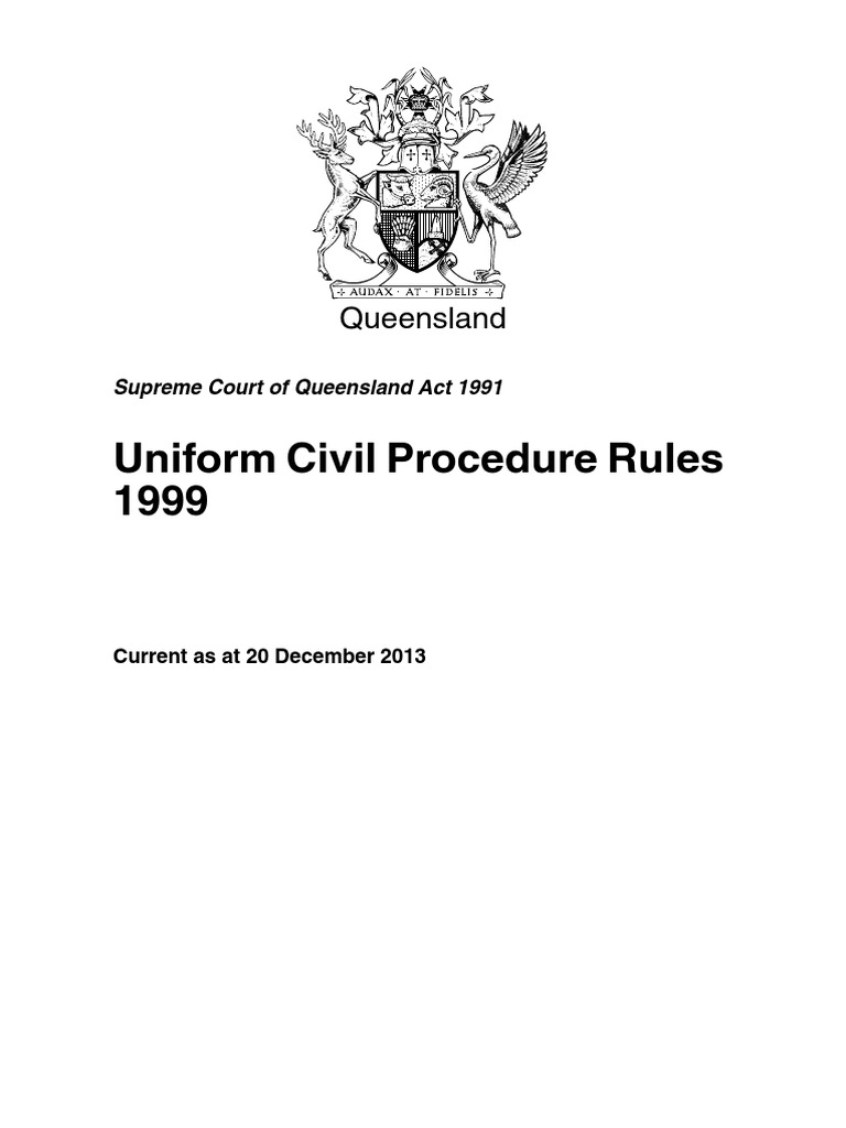 Uniform Civil Proceedure Rules. PDF Default Judgment Discovery (Law)