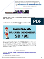 Latihan Online Soal UASBN USBN Bahasa Indonesia SD (MI) Tahun 2019 - PENDIDIKAN KEWARGANEGARAAN PDF