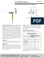 Series DS-300 Flow Sensors: Installation and Operating Instructions Flow Calculations