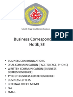 Business Correspondence