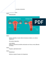 PLAN DE CLASE EMBARAZO ECTÓPICO.