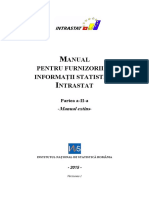 Manual Pentru Furnizorii de Informatii Statistice Partea II 2015