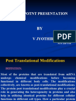 Post Translational Modifications