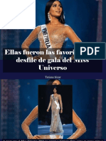 Tatiana Irizar - Ellas Fueron Las Favoritas en El Desfile de Gala Del Miss Universo