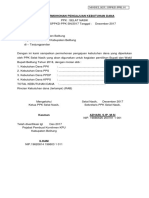 Surat Permohonan Pengajuan Kebutuhan Dana PPK (Model Keu SPPKD PPK.01)