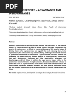 Cryptocurrencies - Advantages and Disadvantages: Flamur Bunjaku, Olivera Gjorgieva-Trajkovska, Emilija Miteva-Kacarski