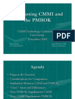 CMMI in Contrast To PMBOK