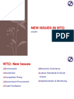 New Issues in WTO Unit#1