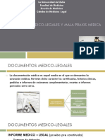 Documentos Medico-legales y Mala Praxis Medica